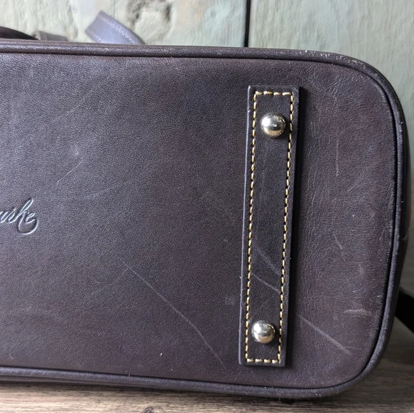 NWT Dooney and Bourke Croco Embossed Leather Green and Brown Bag - Picture 16 of 16